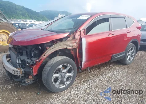 2017 Honda Cr-V Ex-L/Ex-L Navi from USA, damaged, VIN 2HKRW2H8XHH611955